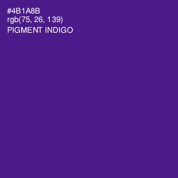 #4B1A8B - Pigment Indigo Color Image