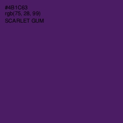 #4B1C63 - Scarlet Gum Color Image