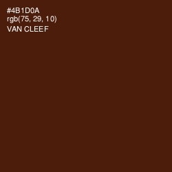 #4B1D0A - Van Cleef Color Image