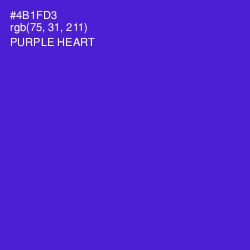 #4B1FD3 - Purple Heart Color Image