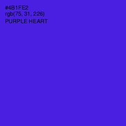 #4B1FE2 - Purple Heart Color Image