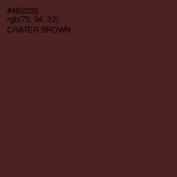 #4B2220 - Crater Brown Color Image