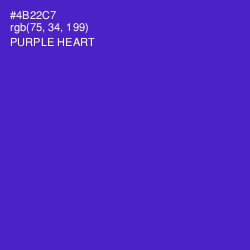 #4B22C7 - Purple Heart Color Image