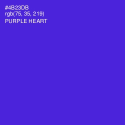 #4B23DB - Purple Heart Color Image