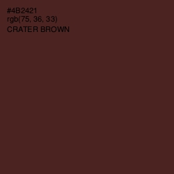 #4B2421 - Crater Brown Color Image