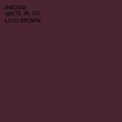 #4B2432 - Livid Brown Color Image