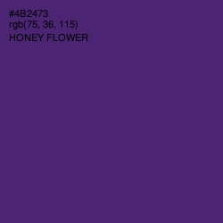 #4B2473 - Honey Flower Color Image