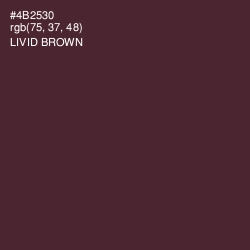 #4B2530 - Livid Brown Color Image