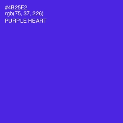 #4B25E2 - Purple Heart Color Image