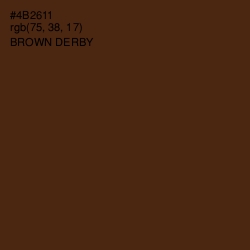 #4B2611 - Brown Derby Color Image