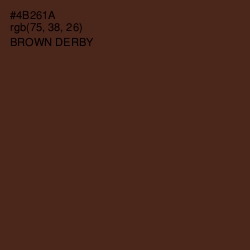 #4B261A - Brown Derby Color Image