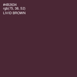 #4B2634 - Livid Brown Color Image