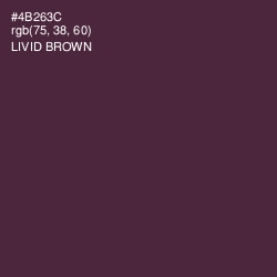 #4B263C - Livid Brown Color Image