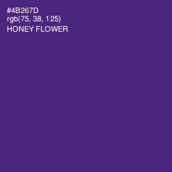 #4B267D - Honey Flower Color Image
