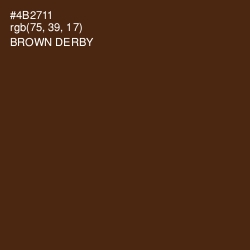 #4B2711 - Brown Derby Color Image