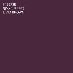 #4B273E - Livid Brown Color Image
