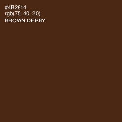 #4B2814 - Brown Derby Color Image