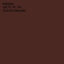 #4B2822 - Crater Brown Color Image