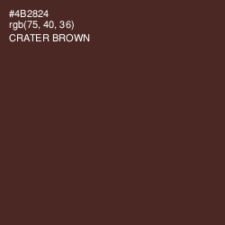 #4B2824 - Crater Brown Color Image