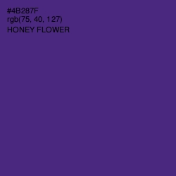 #4B287F - Honey Flower Color Image