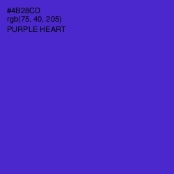 #4B28CD - Purple Heart Color Image