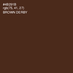 #4B291B - Brown Derby Color Image
