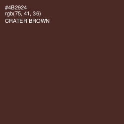 #4B2924 - Crater Brown Color Image