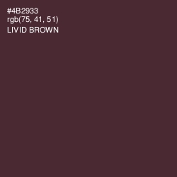 #4B2933 - Livid Brown Color Image