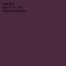 #4B293E - Woody Brown Color Image