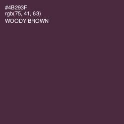 #4B293F - Woody Brown Color Image