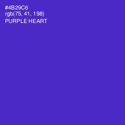 #4B29C6 - Purple Heart Color Image