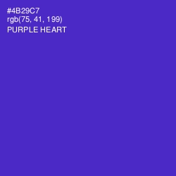 #4B29C7 - Purple Heart Color Image