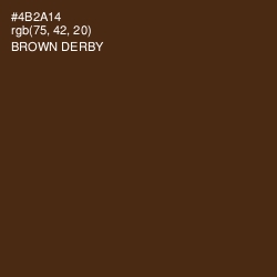 #4B2A14 - Brown Derby Color Image