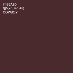 #4B2A2D - Cowboy Color Image