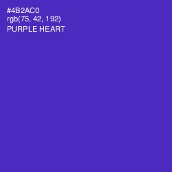 #4B2AC0 - Purple Heart Color Image