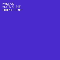 #4B2ACD - Purple Heart Color Image