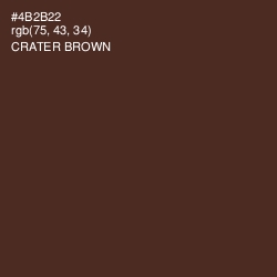 #4B2B22 - Crater Brown Color Image