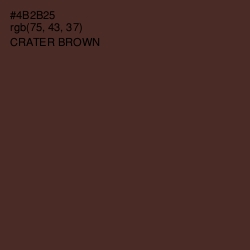 #4B2B25 - Crater Brown Color Image