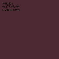 #4B2B31 - Livid Brown Color Image