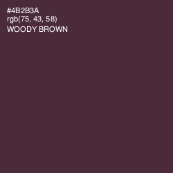 #4B2B3A - Woody Brown Color Image