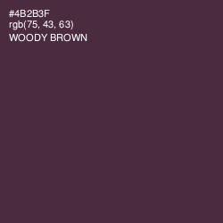 #4B2B3F - Woody Brown Color Image