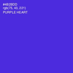 #4B2BDD - Purple Heart Color Image