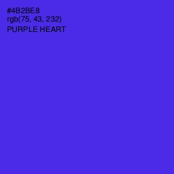 #4B2BE8 - Purple Heart Color Image