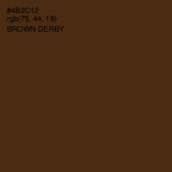 #4B2C12 - Brown Derby Color Image