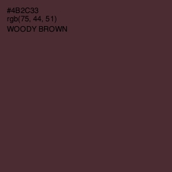 #4B2C33 - Woody Brown Color Image