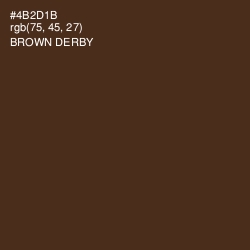 #4B2D1B - Brown Derby Color Image
