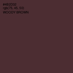 #4B2D32 - Woody Brown Color Image