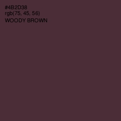 #4B2D38 - Woody Brown Color Image