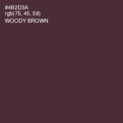 #4B2D3A - Woody Brown Color Image