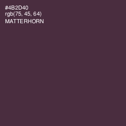 #4B2D40 - Matterhorn Color Image
